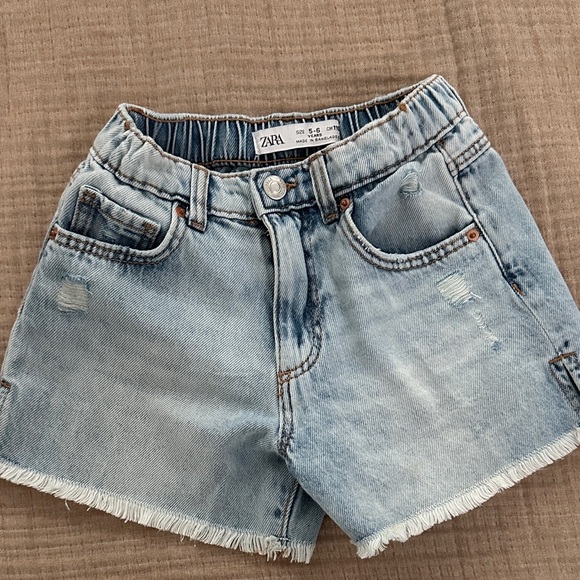 Zara Faded Blue Jean Shorts for Women - Picture 1 of 1